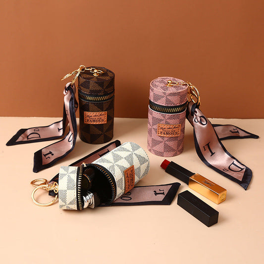 PurseMateâ„¢ - Mini Lipstick Keychain Case
