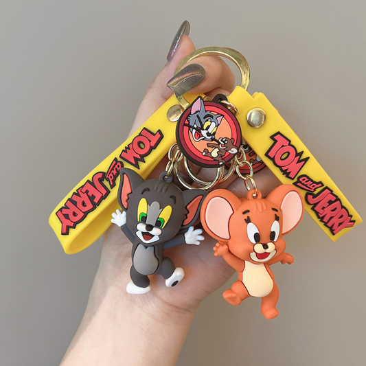 Cute 3D Tom And Jerry Keychains