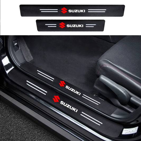 Carbon Fiber Door Sill Protector (4 Pcs)