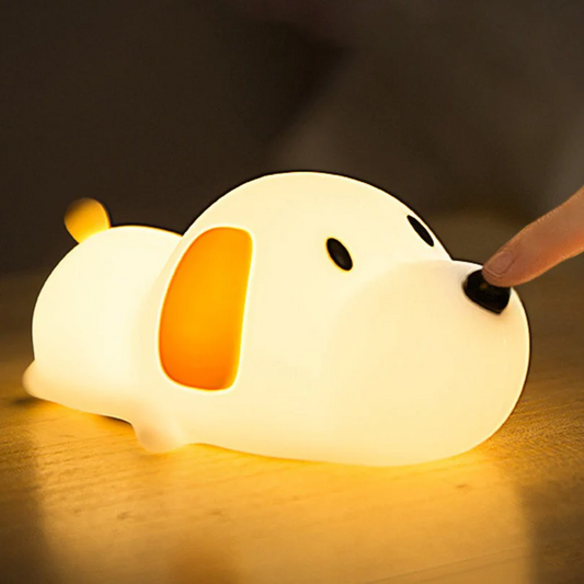 Silicone Puppy Touch Night Lamp