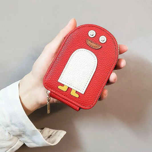 Penguin Leather Card Holder