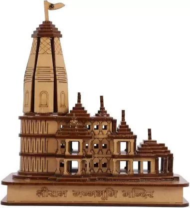 Shri Ram Mandir Ayodhya 3D Wooden Temple (Without Light)